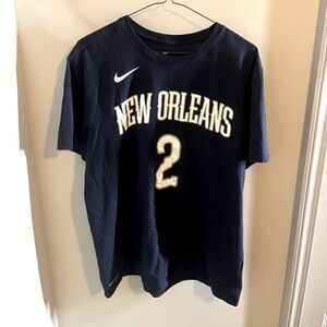Men’s Large Nike Lonzo Ball New Orleans Pelicans Jersey T-Shirt Like New
